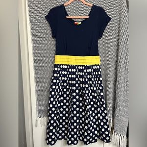 ModCloth Fervour retro 50s polka dot dress - M